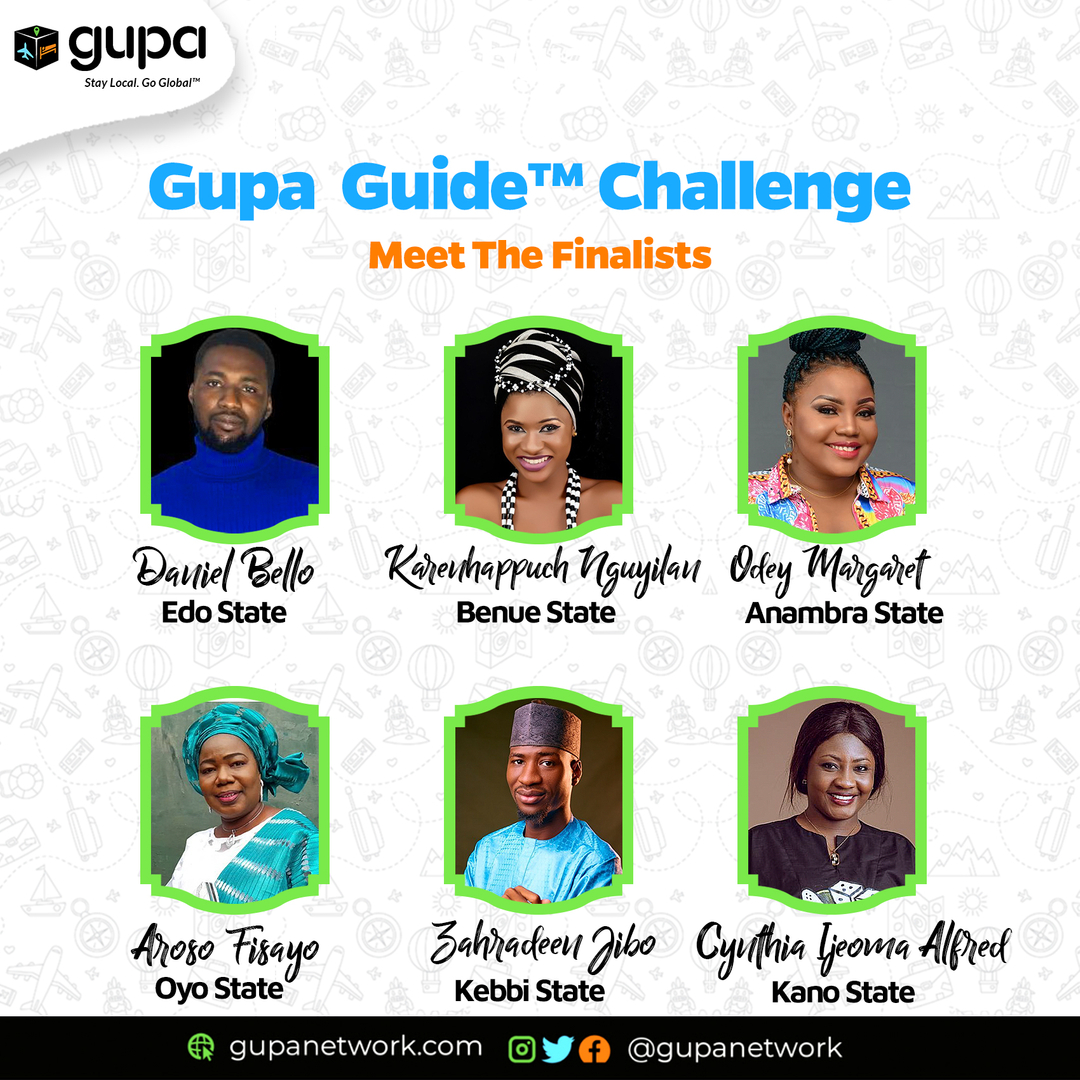 gupanetwork's tweet photo. Here are the finalists!

Say hello to your favourites in the comment section. 

The challenge begins on the 22nd of May.

We are excited and cannot wait for this to start.

Here we go! 

#Gupa
#GupaNetwork
#GupaGuide
#GuestsPassengers
#Travelserviceproviders #travel #traveller https://t.co/21lmnCbtKy