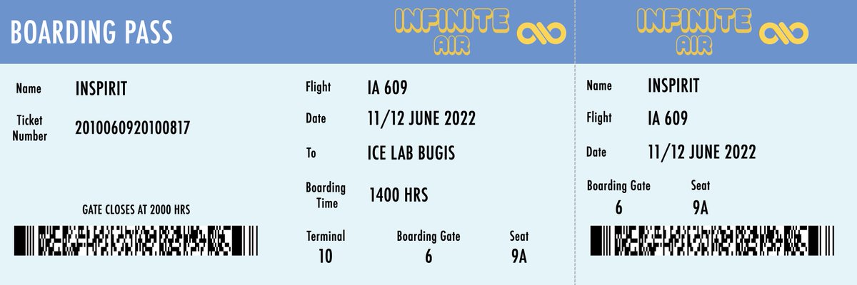 ifntForEternity's tweet photo. [FLIGHT ANNOUNCEMENT] 

welcome onboard INFINITE AIR, flight is ready for takeoff on 11 &amp; 12 June 1400 hrs. 

we hope you enjoy your flight! 

#12YEARSWITHINFINITE
#FORETERNITY_0609 https://t.co/cZamWFUn7q