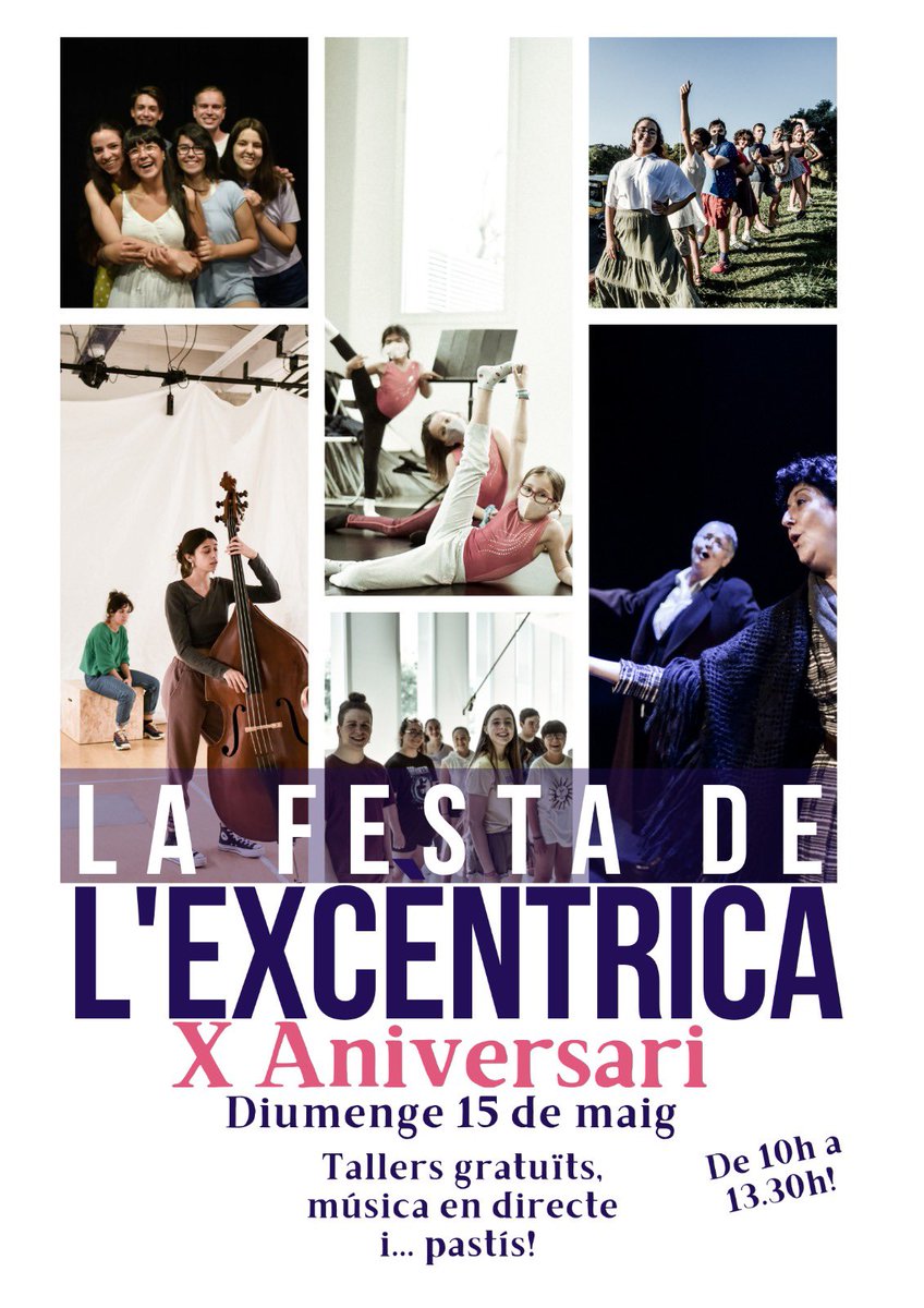 Això és demà! I es faran aquests tallers oberts:
-Taller de circ 10.30/11.30h
-Taller d'esgrima 11.30/12.30h
-Taller d'aeris 12.30/13.30h
<a href="/scgramenet/">Aj. Sta. Coloma Gram</a> #santacolom <a href="/Santacomemola/">Oci a Stko</a>