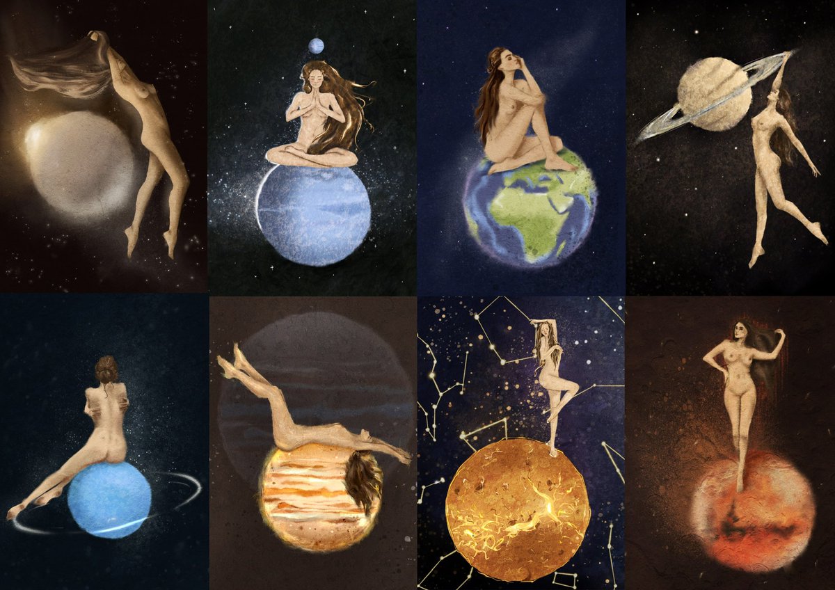 some1somewhe's tweet photo. Planetary bodies collection.

It is time to feel freedom. 
This collection is about a new step in life. This is about femininity influenced by the solar system. Every planet giving her a lot of energy and a special touch.

0.09 $ETH

https://t.co/4T9mV6D5xj https://t.co/IPu0S0QcAc