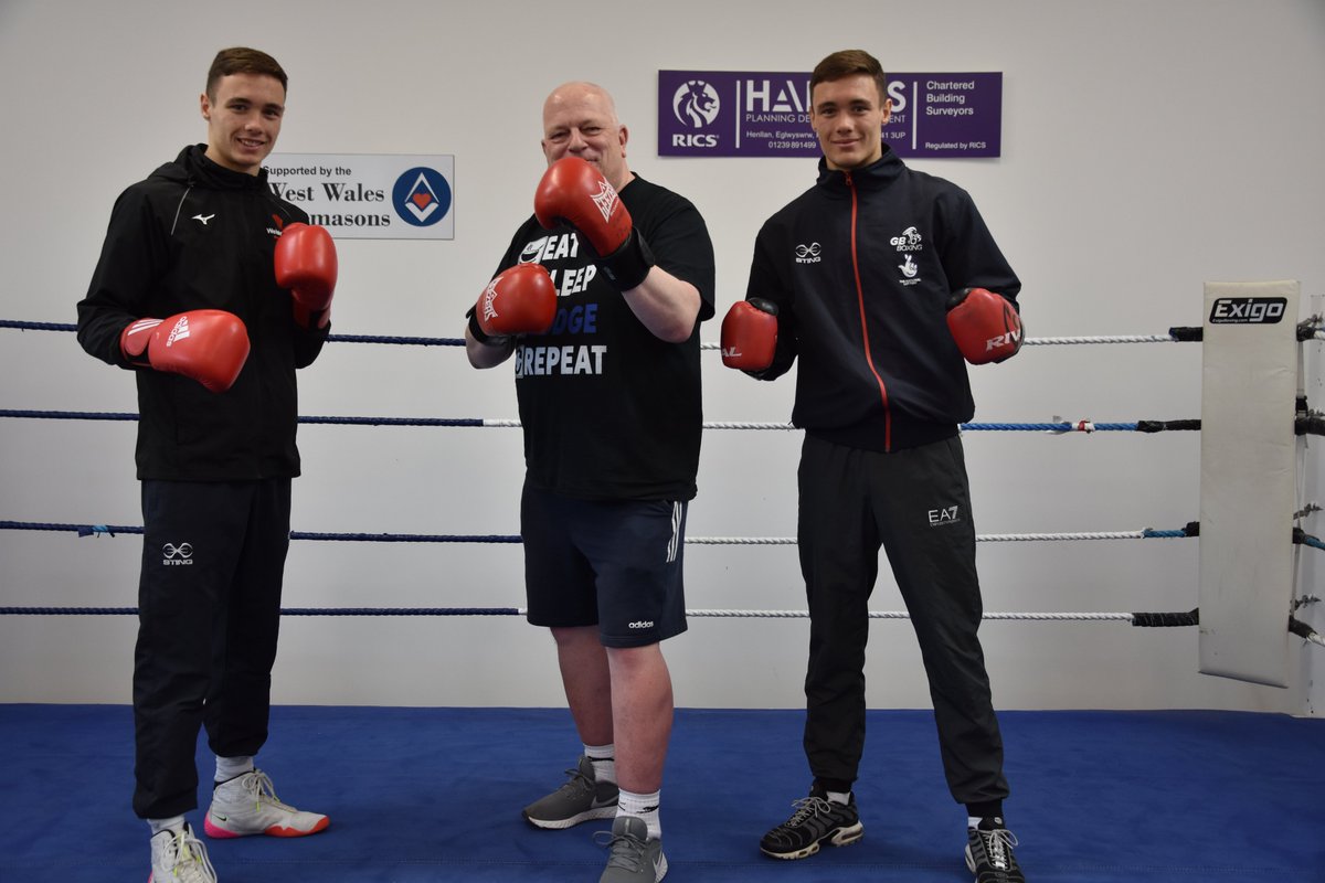 The PGM <a href="/JamesRossAJR/">PGM West Wales MEGS</a> climbed into the ring with two members of the Olympic Boxing Squad yesterday (the PGM is the one in the middle). You can read the full story here tinyurl.com/y4ku8ubn - <a href="/DirkdenH/">Dirk den Hartog</a> <a href="/RylandJms/">Ryland James</a> <a href="/MichaelVEckley/">Michael Eckley</a> <a href="/Trumpton15/">Tony Trumper</a> <a href="/Dodoprop1/">Adrian Thomas</a> <a href="/UGLE_GrandLodge/">United Grand Lodge of England</a>