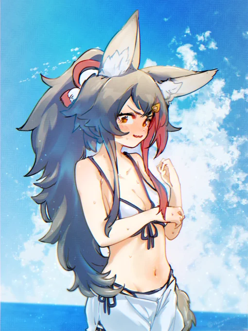#100日チャレンジ 
#みおーん絵
16日目 ホロライブサマーをもう一度。 
