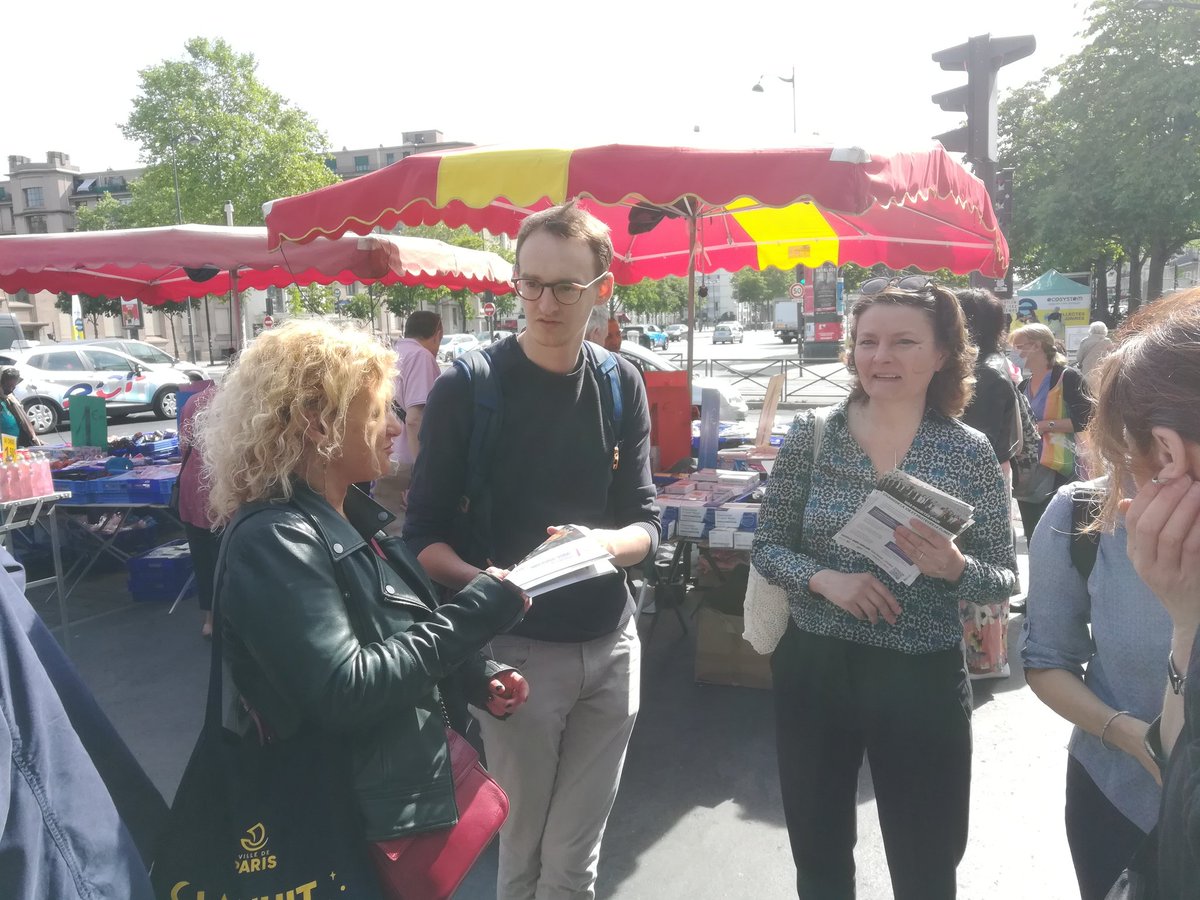 _EvaSas's tweet image. En campagne avec les militants.e.s écologistes &amp;amp; de gauche du 12e &amp;amp; du 20e arrondissement de Paris !
Heureuse &amp;amp; fière du soutien de @yjadot &amp;amp; @EPierreMarie. Pour l'écologie et la justice sociale les 12 &amp;amp; 19 juin votons pour la #NUPES ✌️🌻