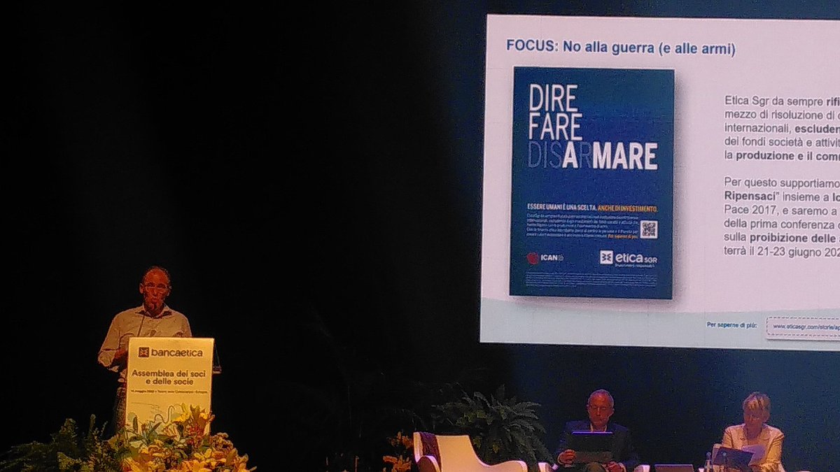 Dire
Fare
Disarmare
La campagna di <a href="/EticaSgr/">Etica Sgr</a> e #Ican