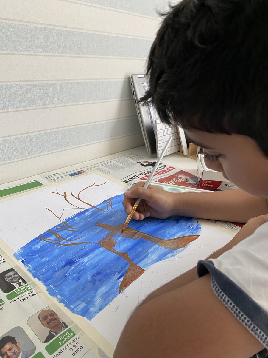 Avani parikh (@avaniparikh1) on Twitter photo Art work in making… so happy to see again a paint brush🎨 in his hand!!! #art #SaveSoilAtUNCCD <a href="/GMA_Primary/">@GMA_Primary</a> @GMA_ICSE <a href="/PreetiBrown/">Preeti Brown</a> <a href="/rahatn/">rahat narsinghani</a> Art work in making… so happy to see again a paint brush🎨 in his hand!!! #art #SaveSoilAtUNCCD <a href="/GMA_Primary/">@GMA_Primary</a> @GMA_ICSE <a href="/PreetiBrown/">Preeti Brown</a> <a href="/rahatn/">rahat narsinghani</a>