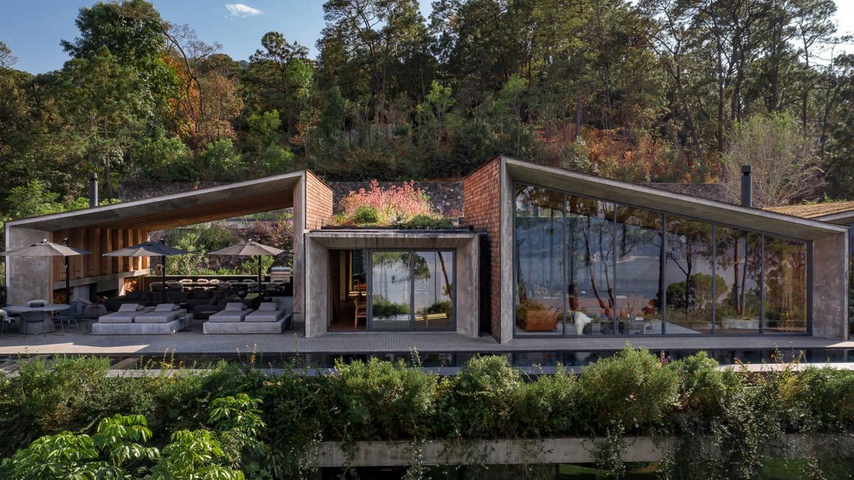 dezeen's tweet photo. Ten houses that showcase Mexico's contemporary architecture: https://t.co/11aLJfmzKC https://t.co/cnu4BzsoAV