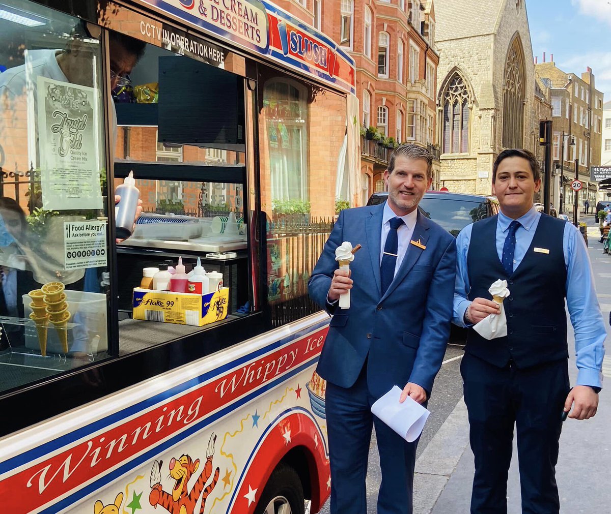 TaylorStaggJ's tweet photo. Delighted to announce that @TheAthenaeum is once again in @Caterertweets #bestplacestowork in hospitality. 
We celebrated with an 🍦🍦 or 2.  It was a ☀️ day after all 
 #hotel #hospitality #bestteamever #jobs #career 

https://t.co/EaDzm4xrcx https://t.co/jxIz1DZFPu
