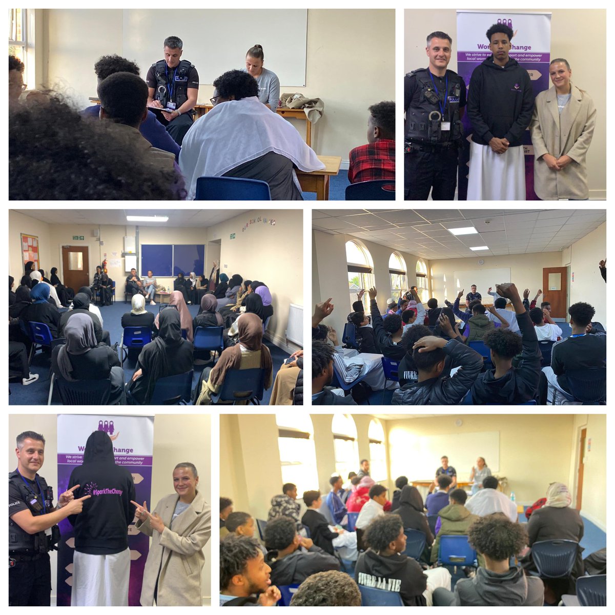 women4changeLei's tweet photo. Another successful evening yesterday from our #SparkTheChange leaders🙌🏾
Fun filled session with pizzas & "Myth or reality game" delivered by Phil @leicspolice & @LisaWilkinsonLW @VR_Network which was a thought provoking game that opened up discussions.
#YouthcanLead https://t.co/G8sZAXcoVY