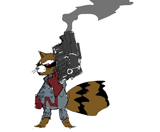 ロケットラクーンのtwitterイラスト検索結果