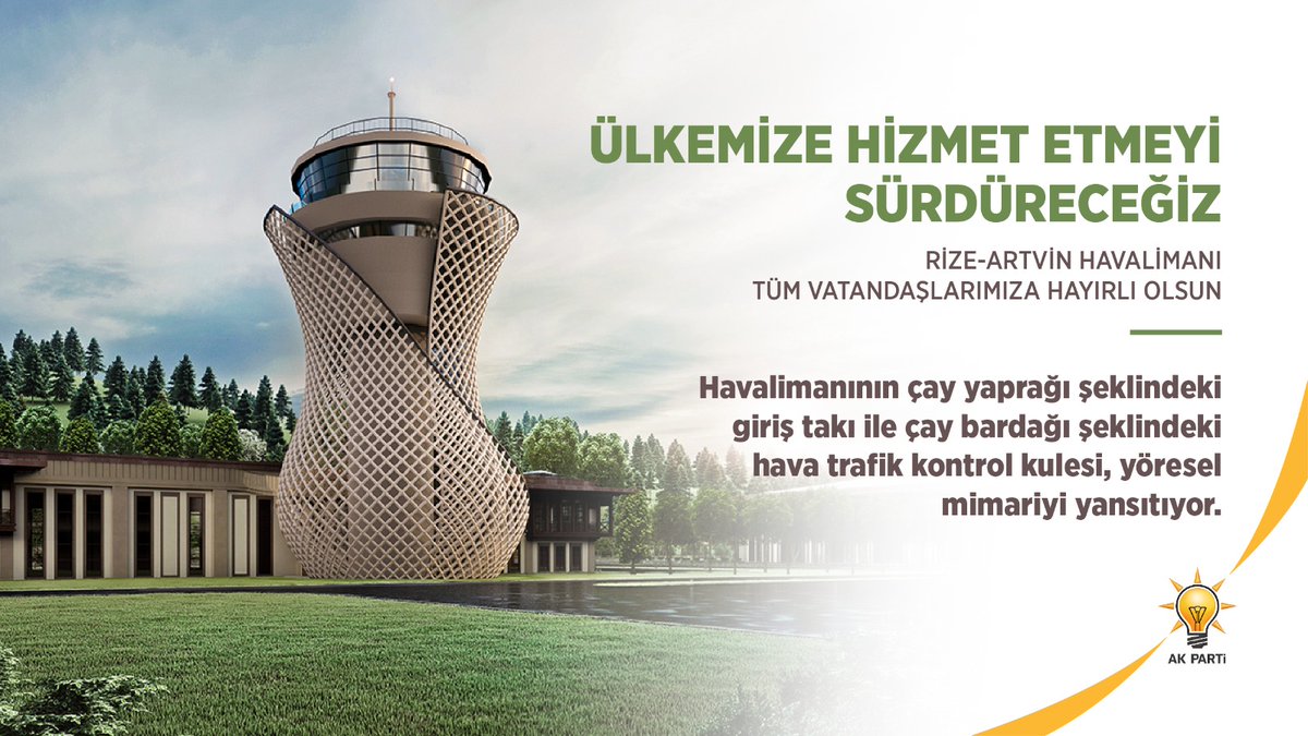 HAYIRLI OLSUN
TÜRKİYE'M 🇹🇷🇹🇷🇹🇷
<a href="/RTErdogan/">Recep Tayyip Erdoğan</a>
#RizeArtvinHavalimanı 
<a href="/GucluTRofficial/">GÜÇLÜ TÜRKİYE 🇹🇷</a>