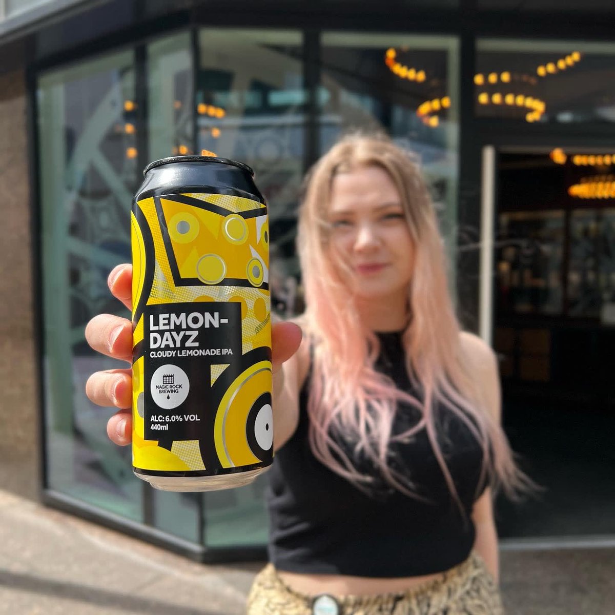 HOS_LeedsPR's tweet photo. The lovely Lemon Dayz from our friends at @magicrockbrewing 🍋 We’re spotlighting Magic Rock this month so stay tuned for loads of exciting news including a takeover this coming Thursday! 🍋 
•
#leeds #leedsstyle #leedsbars #barsofleeds #yorkshire #yorkshirebars #headofsteam https://t.co/vrBBYzU460