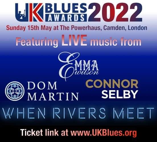 🏆💞 UK BLUES AWARDS! 🏆💞
Cannot wait to see live sets tomorrow night at the <a href="/UKBluesFed/">UK Blues Federation</a> AWARDS by <a href="/EmmaWilsonBlues/">Emma Wilson Blues</a>, <a href="/MusicDomMartin/">Dom Martin</a>, Connor Selby and the mighty <a href="/WhenRiversMeet/">When Rivers Meet</a>! There is so much talent in the UK right now its literally bursting at the seams!!