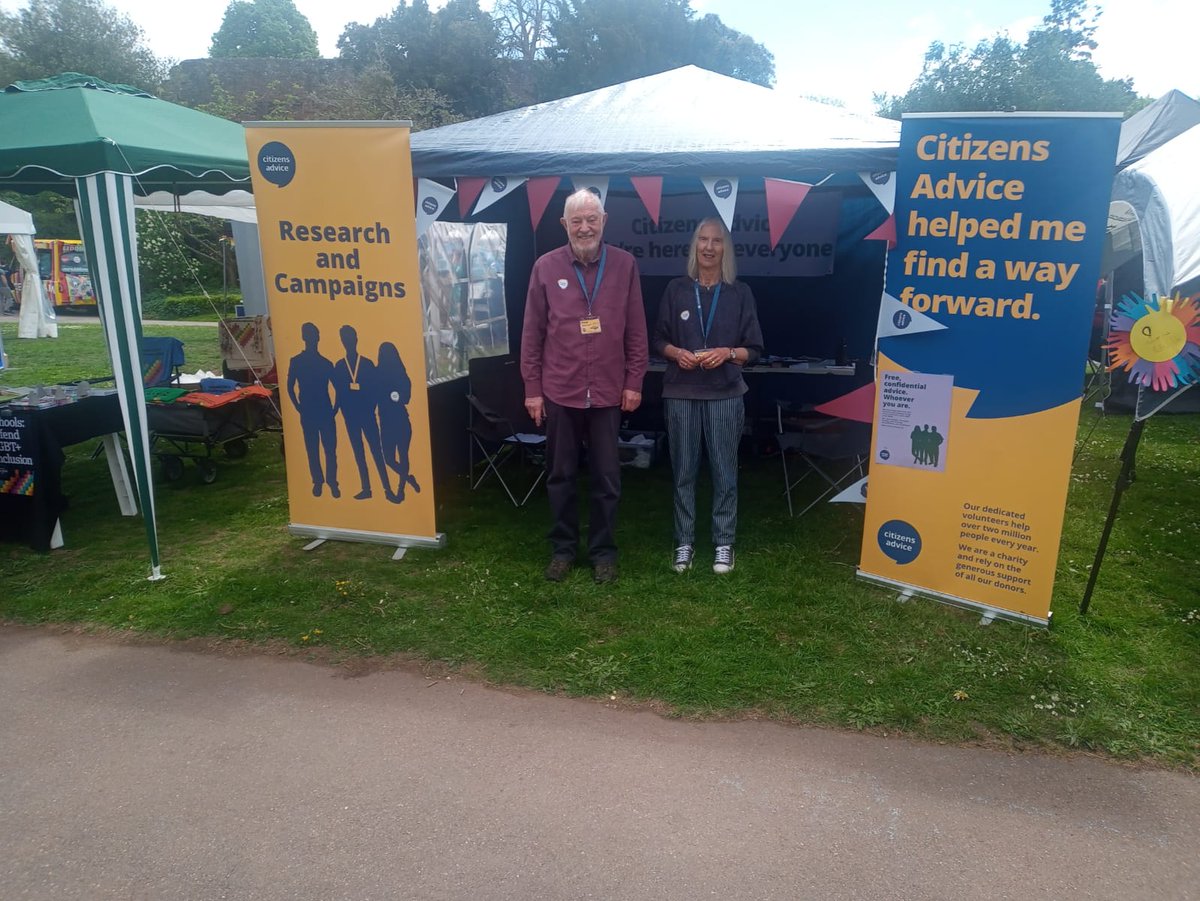 ExeterCAB's tweet photo. We are set up &amp; ready to meet you all @ExeterPride this afternoon 🌈 
Drop by and say hi to our lovely team 👋🏼 
#exeter #pride #findawayforward https://t.co/u3Al85aj3N