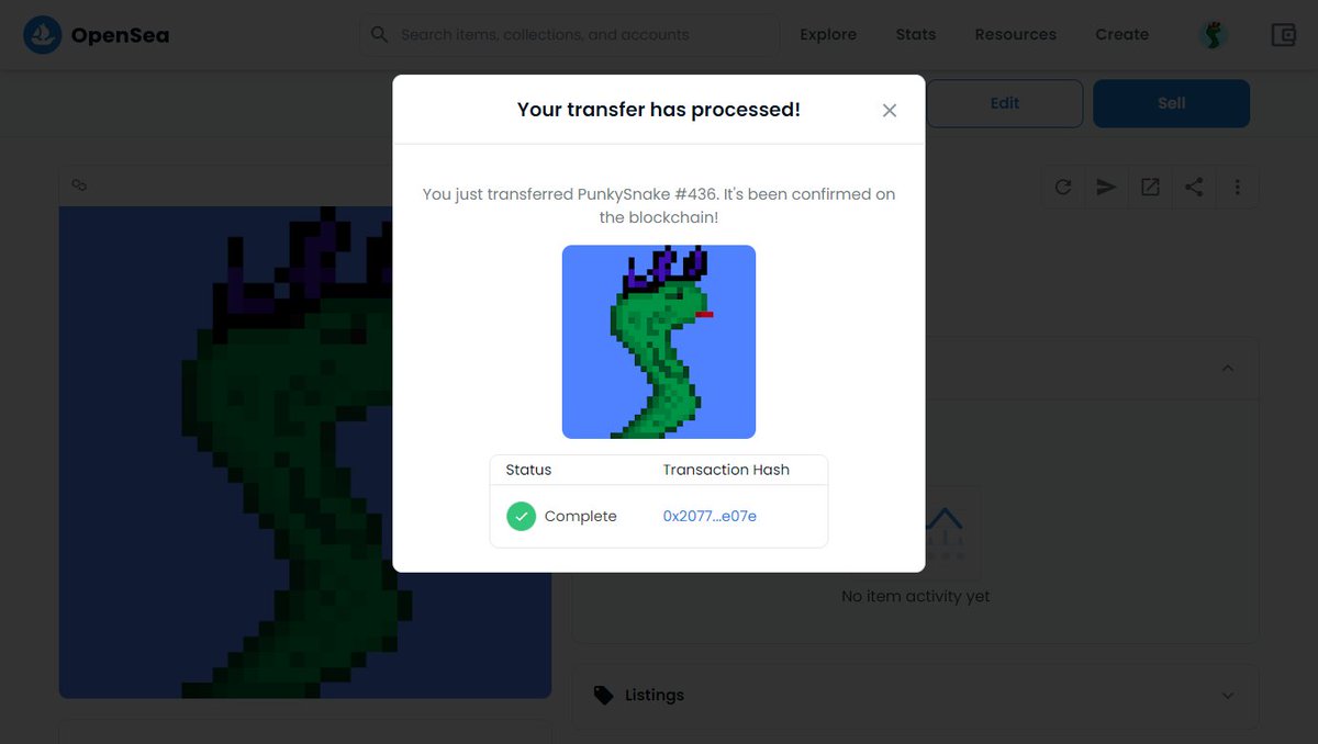 PunkySnakesClub's tweet photo. @cecilequinton08 @StormzETH @BoaJocky https://t.co/jTCbP6OzrY

just gave you a PunkySnake! 🐍
tag your friends 😄📈 https://t.co/3cAqaFRkE0