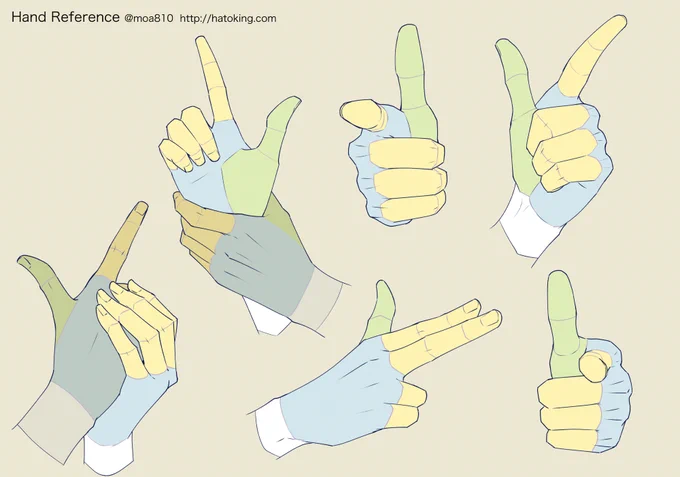 トレスOKな手のイラスト資料集に「指鉄砲 -Finger gun」を追加しました。リクエストの多いポーズなので、また後日描き足すかもしれません。
 *Hand refs for artists
https://t.co/aaWJW0JtJn 