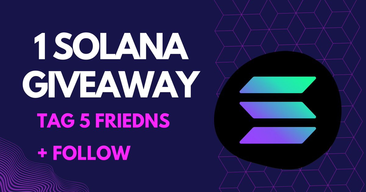 womanofsolana's tweet photo. 1 Solana Giveaway!😍
Follow @womanofsolana and Tag 5 Friends to win the Giveaway!⏰
ASAP We reach 100 RT we announce the Winner!
#NFTGiveway #NFTCommunity #NFTgiveways #NFTgaming #NFTgiveawayparty #nftgiveawaywinners #womanofsolana https://t.co/tB0fT8KnUw