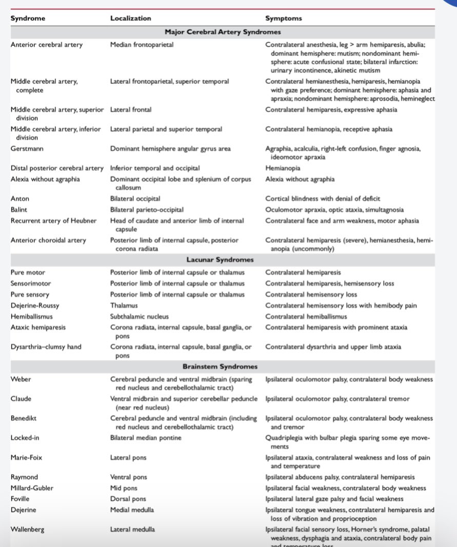 OGdukeneurosurg's tweet photo. #Neurosurgery tip #56: know all cerebrovascular territories and stroke syndromes like you know your best friend. For superstar status, be ready to teach me about Artery of #Percheron infarctions. #MedTwitter https://t.co/jT1gSLcCSN