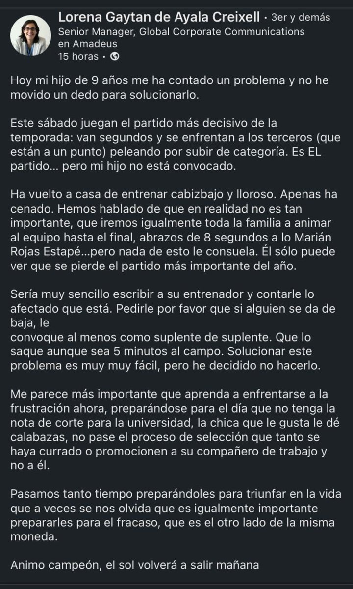 LUISMIPAT's tweet photo. Más padres y madres así por favor... https://t.co/c9zF2lG5Jv