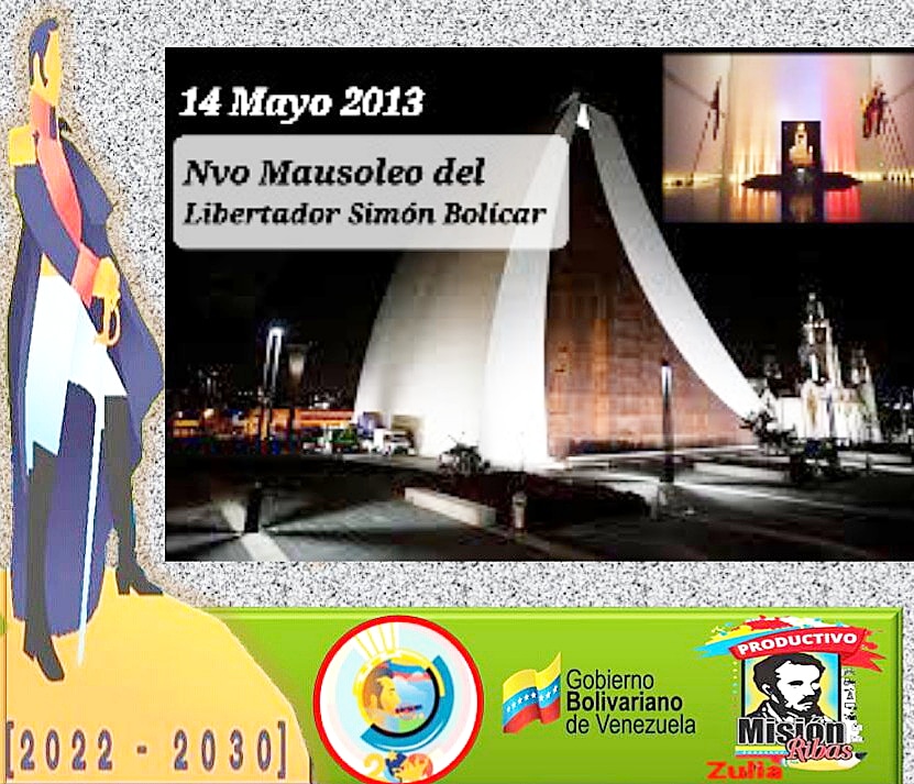 #EFEMERIDE #14MAYO2013, El Presidente Nicolas Maduro inaugura el Nuevo Mausoleo del Libertador Simón Bolivar🏦🇻🇪, donde reposan sus restos. Siendo una extensión del Panteón Nacional 🏦y cumpliendo con un sueño del Comandante eterno Hugo Chávez  <a href="/PoetaLaya/">Luis laya</a> @m_ribasnacional