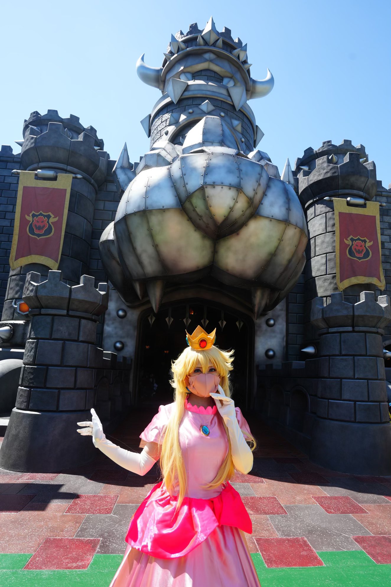 クッパ姫 コスプレ ユニバ マリオ-