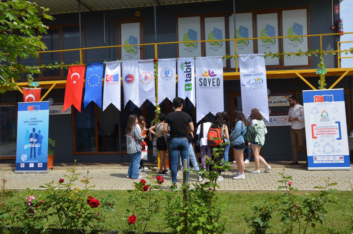 innosocia's tweet photo. Aydın Genç İş İnsanları Derneği’nin AB ve Türkiye Arasında Sivil Toplum Diyaloğunun Hibe Programı- VI (CSD-VI) kapsamında yürüttüğü ‘Sosyal Girişimciliği Geliştirmek İçin Yenilikçi Yaklaşım’ (Innovative Approach for Developing Social Entrepreneurship) projesinin ‘’Sosyal Gençlik, https://t.co/8o0LoZ7gUn