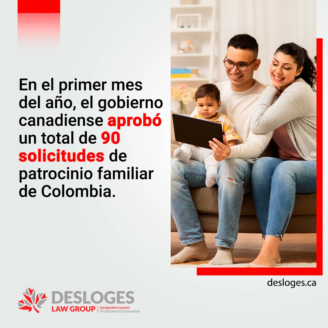 En enero de 2022, Inmigración, Refugiados y Ciudadanía de Canadá admitió a 7,035 inmigrantes en la clase familiar. En total, se aprobaron 90 solicitudes de patrocinio familiar para Colombia.