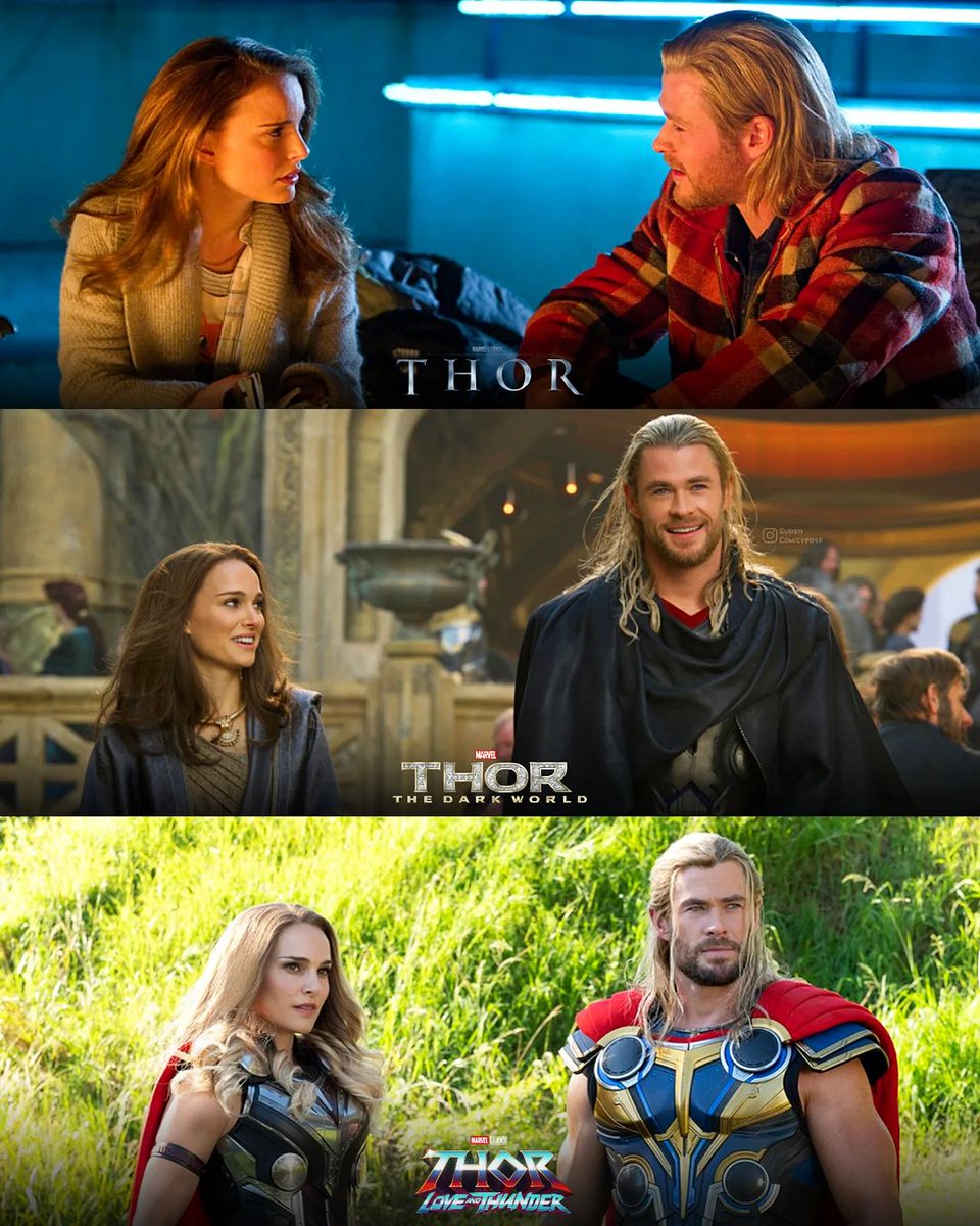 RT @BingeWatchThis_: The Thor and Jane trilogy. (Via: @SuperComicVerse) https://t.co/hjsmyQ4Whs