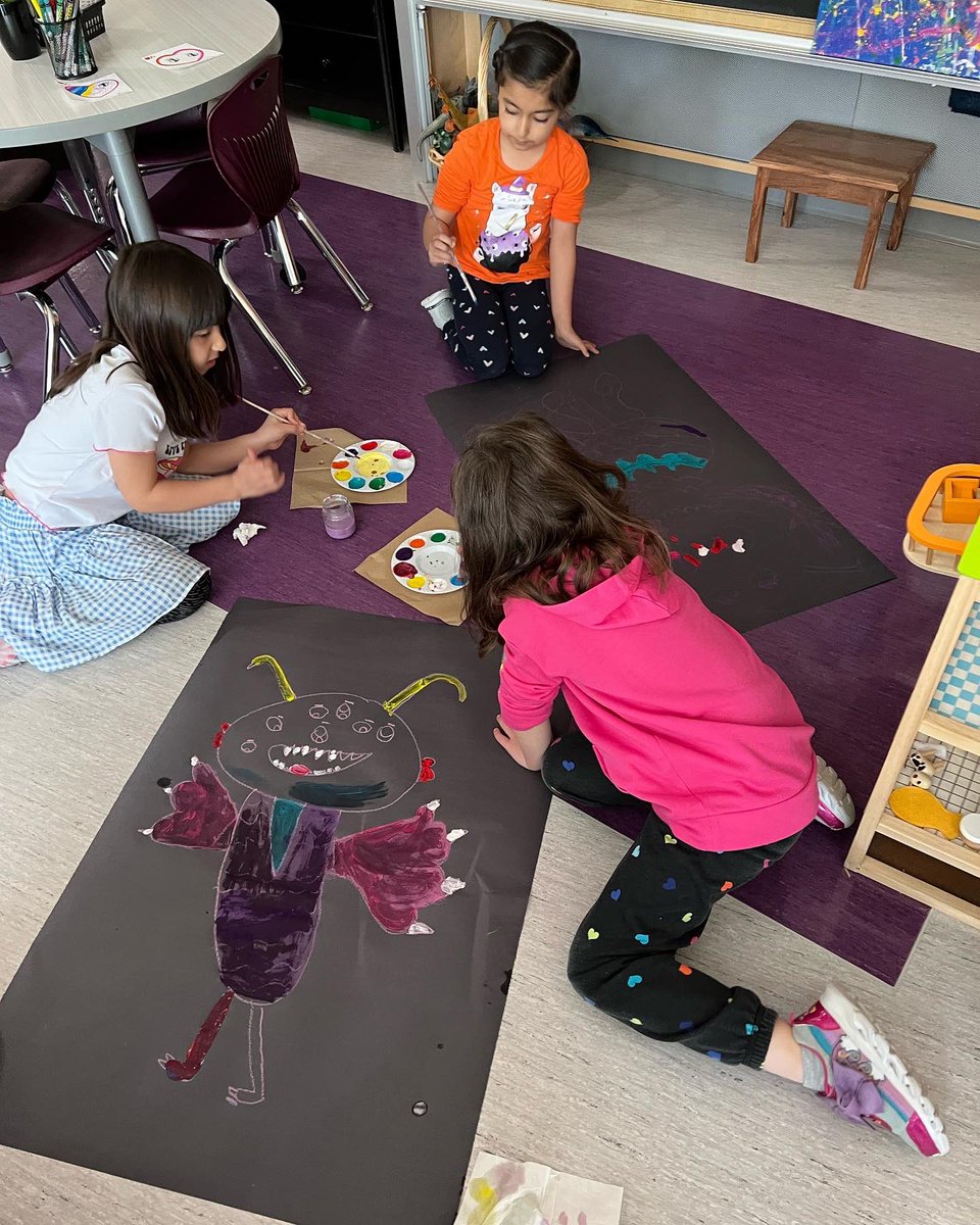 Our “Where the Wild Things Are” day started off with a read aloud and creating our own Wild Things. <a href="/MaddaughSD36/">Maddaugh Elementary</a> <a href="/Surrey_Schools/">Surrey Schools</a> #earlylearning