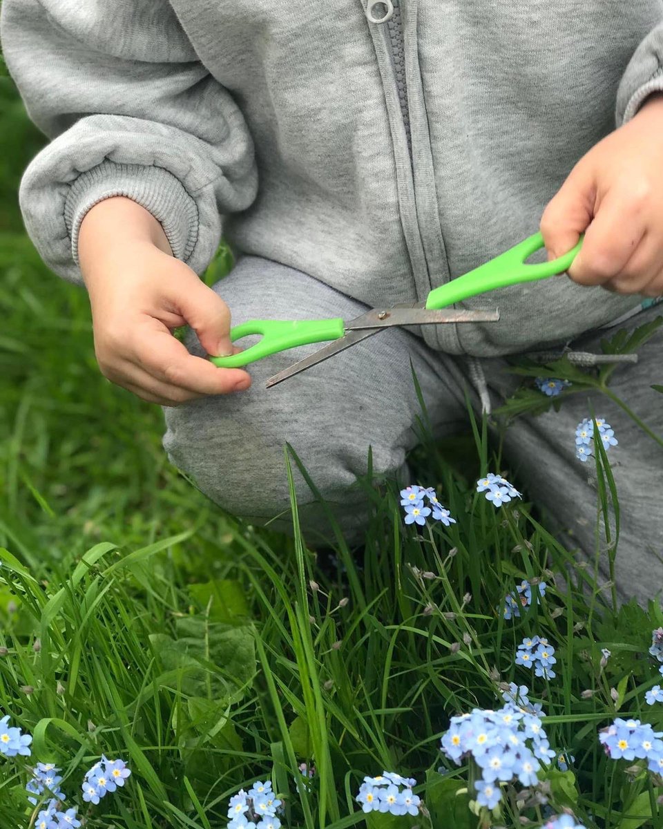futureeinstein3's tweet photo. 🌸Nature cutting 🌸

A child told us how good her cutting skills were so this inspired all the toddlers to practice with scissors ✂️
#cuttingskills #eyfs #outdoorlearning https://t.co/P07hzxqLEC