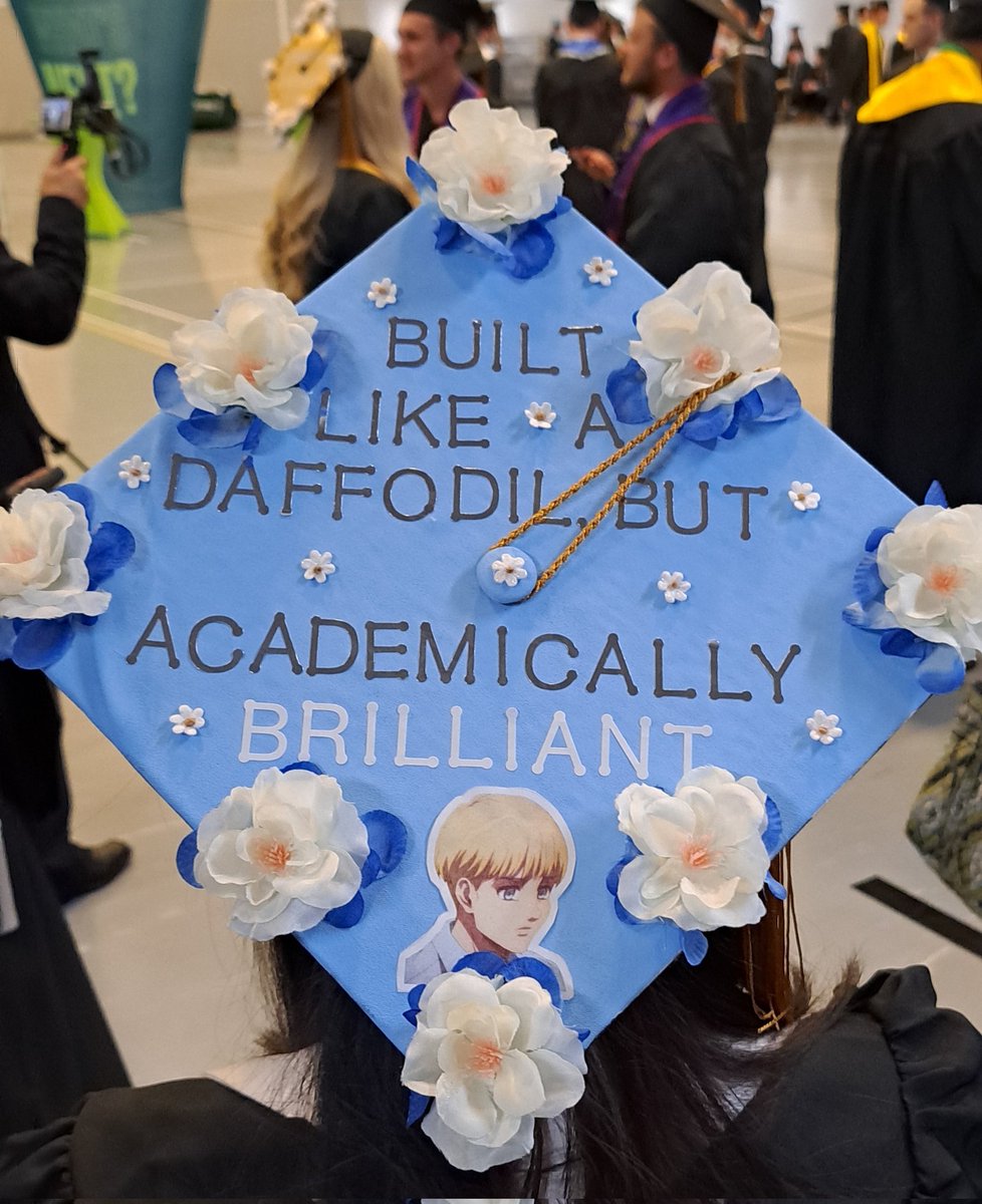 GermJuggler's tweet photo. One if the most important messages on the student mortar boards. #WomenInSTEM #ThisIsWhatAnEngineerLooksLike #GoMiners #MinerPride @MissouriSandT https://t.co/gWJRTOH7tH