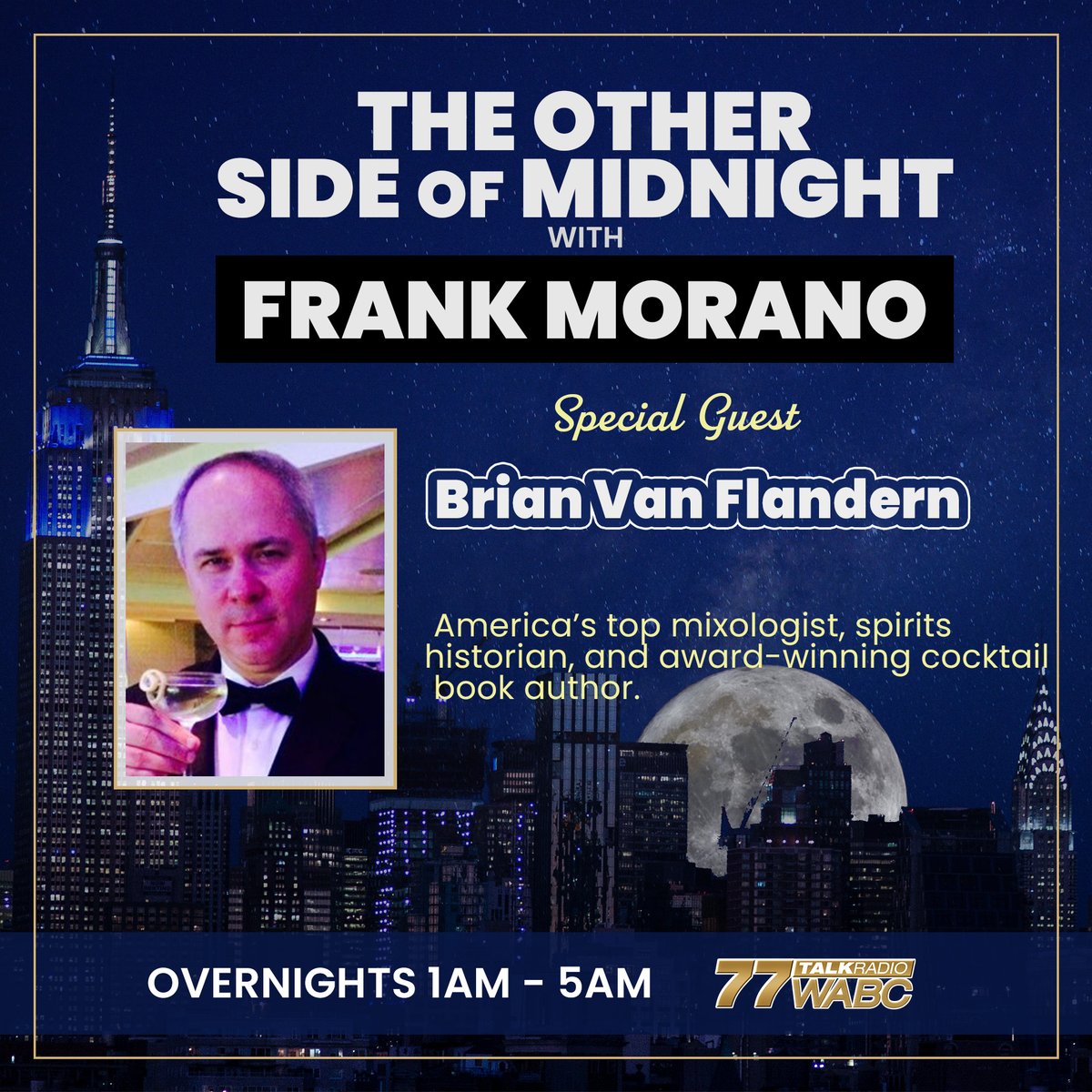 This discussion with #mixologist <a href="/MyMixologist/">Brian Van Flandern</a>
was one of my favorites this week.

If you're a drinker or interested in the comeback of the #martini, it's a must-listen.

wabcradio.com/episode/brian-…