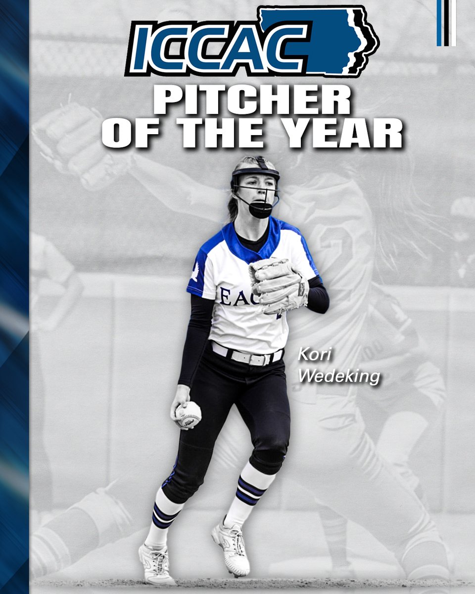 𝗜𝗖𝗖𝗔𝗖 𝗣𝗶𝘁𝗰𝗵𝗲𝗿 𝗼𝗳 𝘁𝗵𝗲 𝗬𝗲𝗮𝗿!

➖𝙆𝙊𝙍𝙄 𝙒𝙀𝘿𝙀𝙆𝙄𝙉𝙂➖

#WingsUp 🦅🥎 | <a href="/KCC_SB/">Kirkwood Softball</a>