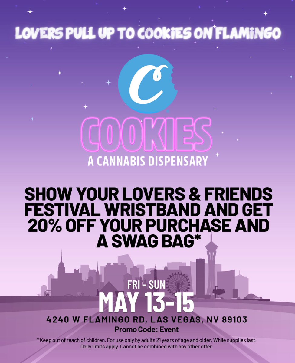 CookiesFlamingo's tweet image. What artist are you most excited to see at #LoversandFriendsFest?