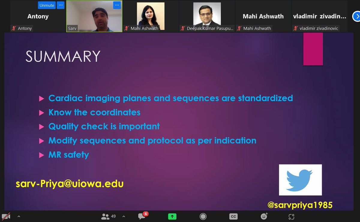 Iowa Chapter of the American College of Cardiology (@iowaacc) on Twitter photo Thank you, Dr. Priya <a href="/sarvpriya1985/">sarvpriya</a> for your time to enlighten us on the basics of CMR.
#ACCEarlyCareer #IowaACCLectures
<a href="/ACCinTouch/">American College of Cardiology</a>
<a href="/SCMRorg/">Society for Cardiovascular Magnetic Resonance</a>
<a href="/Heart_SCCT/">Heart_SCCT</a> Thank you, Dr. Priya <a href="/sarvpriya1985/">sarvpriya</a> for your time to enlighten us on the basics of CMR.
#ACCEarlyCareer #IowaACCLectures
<a href="/ACCinTouch/">American College of Cardiology</a>
<a href="/SCMRorg/">Society for Cardiovascular Magnetic Resonance</a>
<a href="/Heart_SCCT/">Heart_SCCT</a>