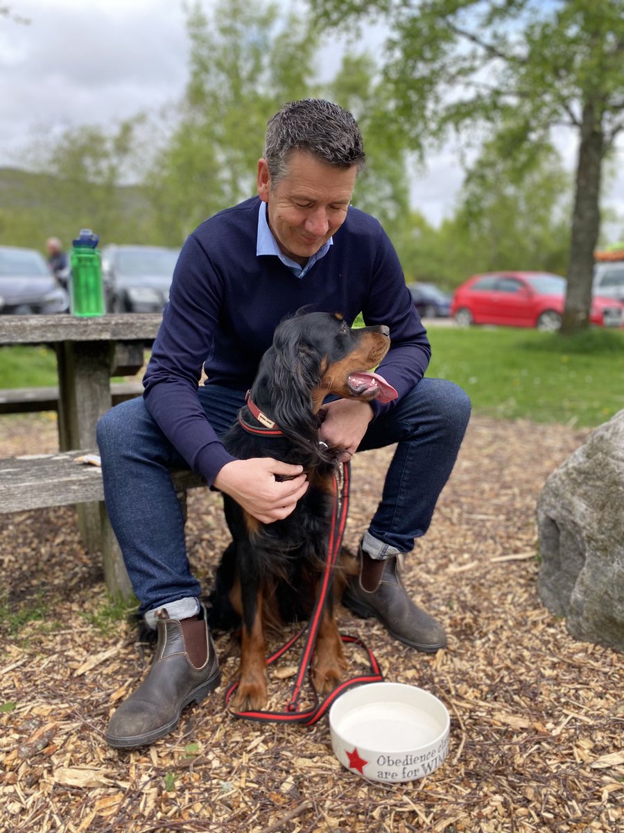 DougieVipond's tweet image. Jessie and I on our way to ⁦@GordonCastle⁩ for tomorrow’s Gordon Gathering #bbclandward #gordonsetter #gordoncastle #gordongathering #highlandgames