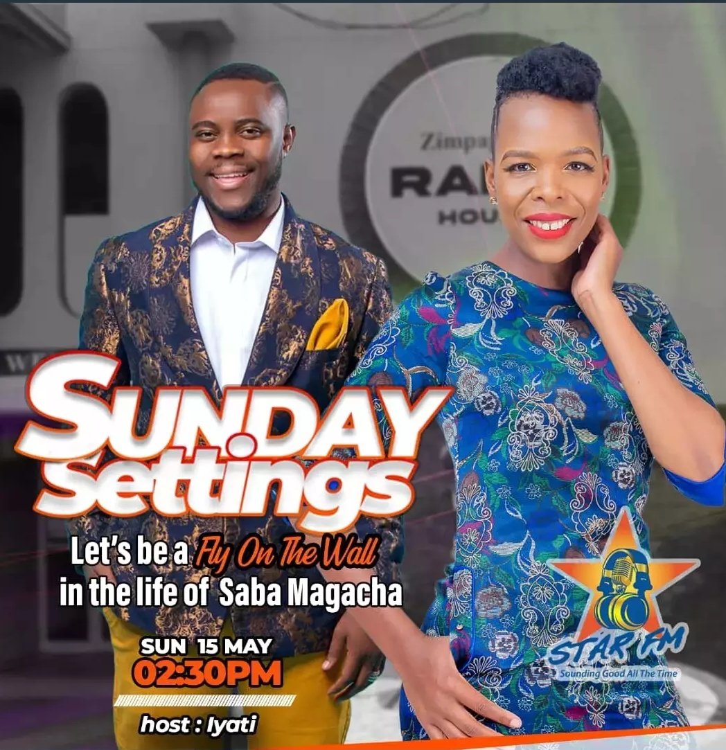 Let's get to know Saba <a href="/MagachaOfficial/">SabastianMagachaOfficial🇿🇼</a> better this Sunday 230pm live on <a href="/StarfmZimbabwe/">Star FM</a> as a #flyonthewall in his life!
Tune in from 12pm for #sundaysettings, a show not to miss!