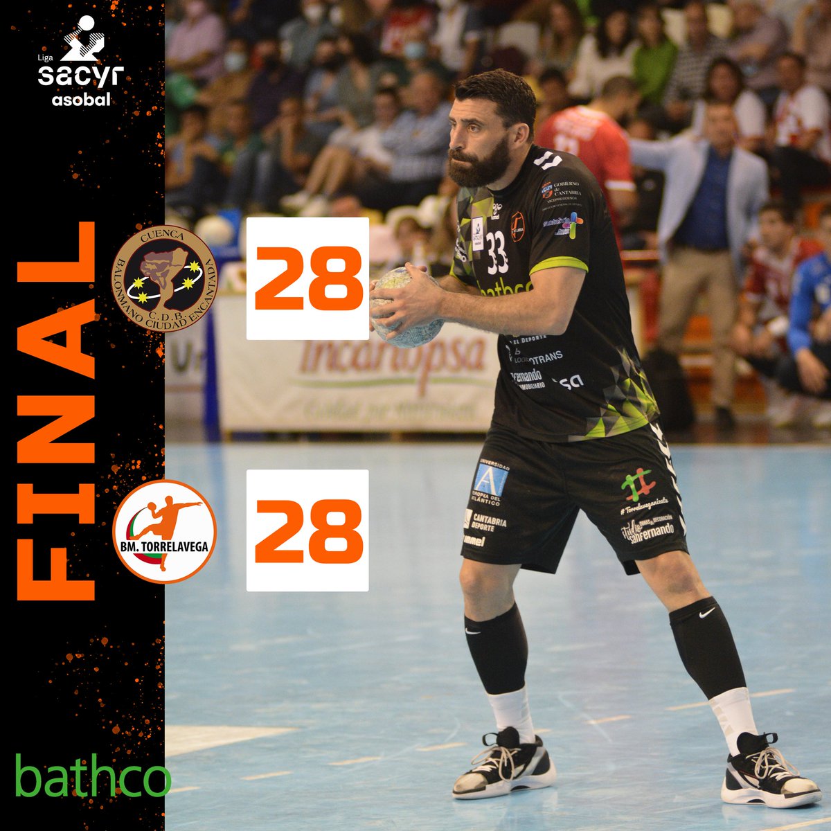 ¡FAFA DE MI VIDA! Un gol del argentino sobre la bocina vale un empate en Cuenca
🏆 #MATCHDAY <a href="/asobal/">ASOBAL</a> J. 2⃣8⃣
🏟️ El Sargal
⏰ 60:00
🟤 <a href="/BMCdadEncantada/">REBI Balonmano Cuenca 🌪️</a> 28
🟧 #TheOrangeSquad 28
💪 #CQNTLV #LiveASOBAL #LaBatallaDeASOBAL