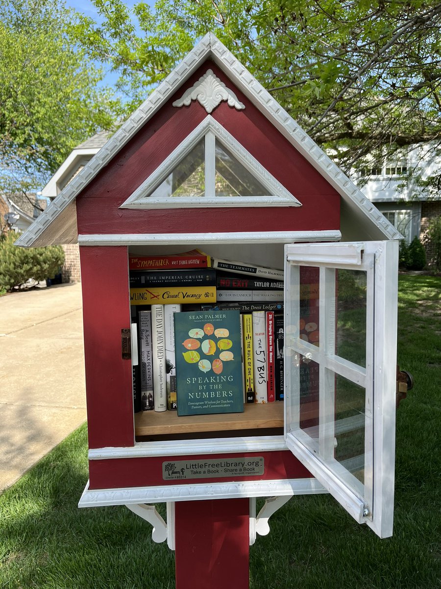 Cindy Bunch (@cindybunch) on Twitter photo Congratulations to <a href="/seanpalmer/">Sean Isaac Palmer (Taylor’s Version)</a> on the release of “Speaking by the Numbers.” Here it is in a charming local <a href="/LtlFreeLibrary/">Little Free Library®</a>.
The book is all about how to think about the Enneagram and your audience when teaching or preaching. Foreword by <a href="/SuzanneStabile/">Suzanne Stabile</a> <a href="/ivpress/">InterVarsity Press</a> Congratulations to <a href="/seanpalmer/">Sean Isaac Palmer (Taylor’s Version)</a> on the release of “Speaking by the Numbers.” Here it is in a charming local <a href="/LtlFreeLibrary/">Little Free Library®</a>.
The book is all about how to think about the Enneagram and your audience when teaching or preaching. Foreword by <a href="/SuzanneStabile/">Suzanne Stabile</a> <a href="/ivpress/">InterVarsity Press</a>