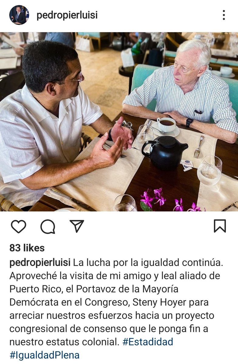 MMViverito's tweet photo. @LeaderHoyer's push for a "consensus" bill for #PuertoRico is a ruse. Let's be clear, @pnp_pr's support for this push from the beginning was reason to doubt its sincerity. Critical to a process of true #selfdetermination is a status convention. 1/ https://t.co/BrdB2aPCVO