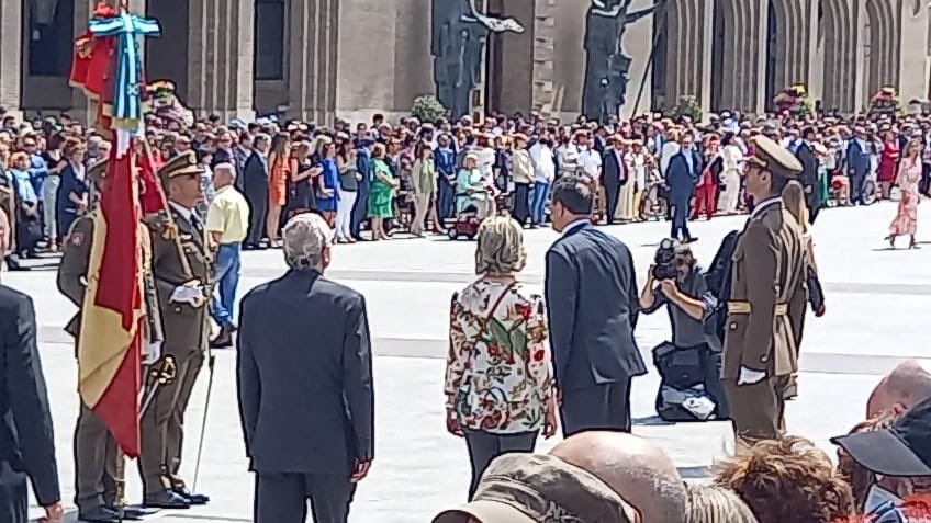 Hoy Jura ante la bandera de España. Todo un honor y un orgullo