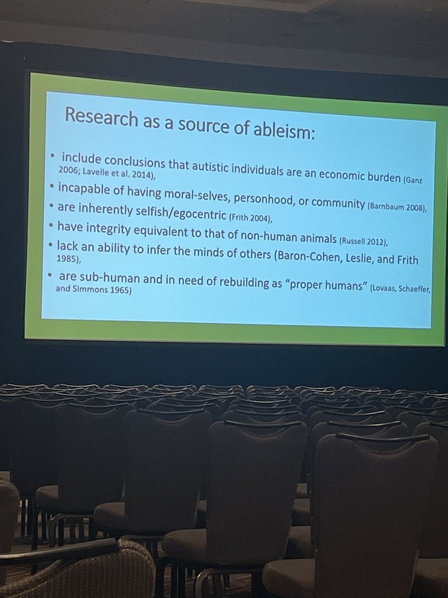 Hannah_Morton9's tweet photo. Panel on #stigma led by @DrMBotha calling out ableism in #autism research. Everyone should see this talk. #INSAR22 https://t.co/1GzvhI8wcA