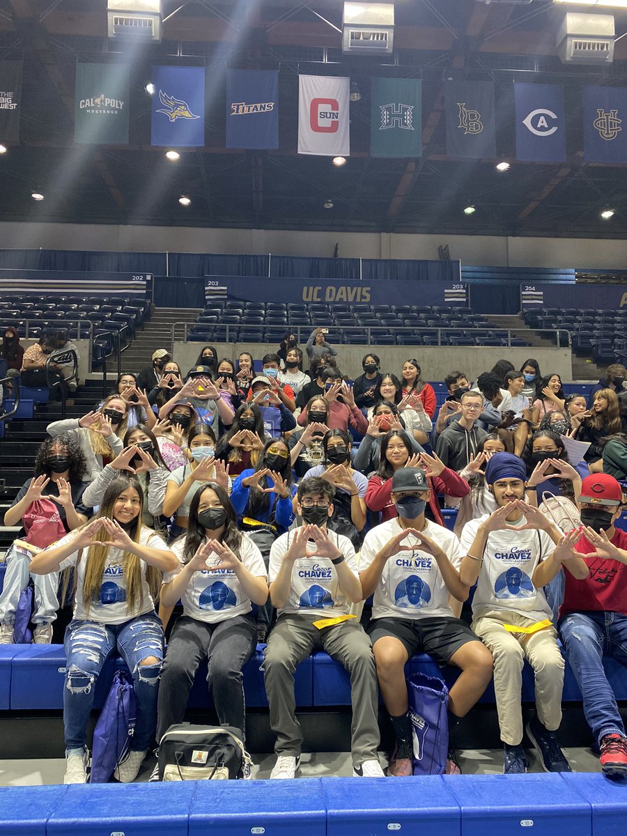 Our Titans at the Cesar Chavez Youth Leadership conference at UC Davis! <a href="/RJUHSD/">Roseville Joint UHSD</a>