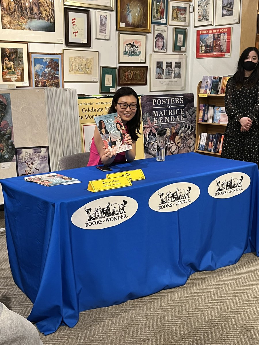 mrsramirezmlk's tweet photo. Just left @BooksofWonder in NYC to meet @kellyyanghk and get my copies of her books signed! Thank you for being so inspiring! My students and I love reading your books! We are currently reading New From Here and I highly recommend it! My students are LOVING it! https://t.co/kUsRRzgjJ7