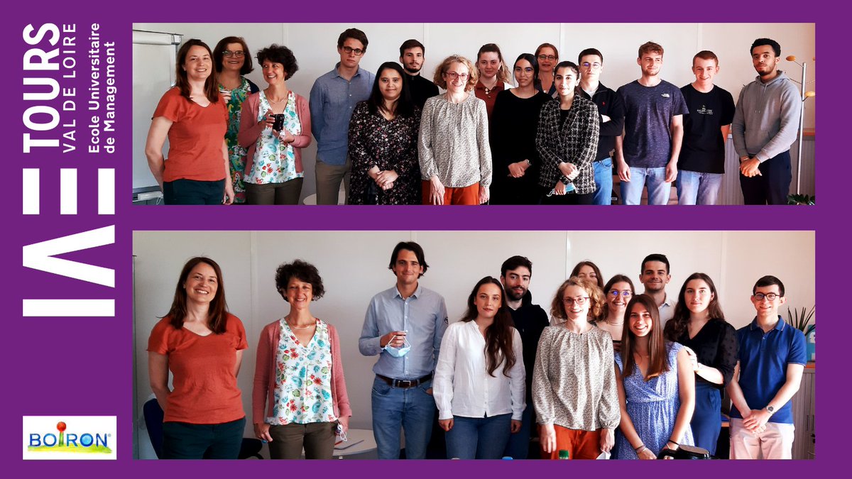 Visite et présentation du site pharmaceutique de Boiron à Notre Dame d'Oé des étudiants en Master 2 CGAO, avec a directrice du site Alexandra Lebourg et avec la collaboration de l'association des directeurs financiers et des contrôleurs de gestion (DFCG centre Val de Loire).