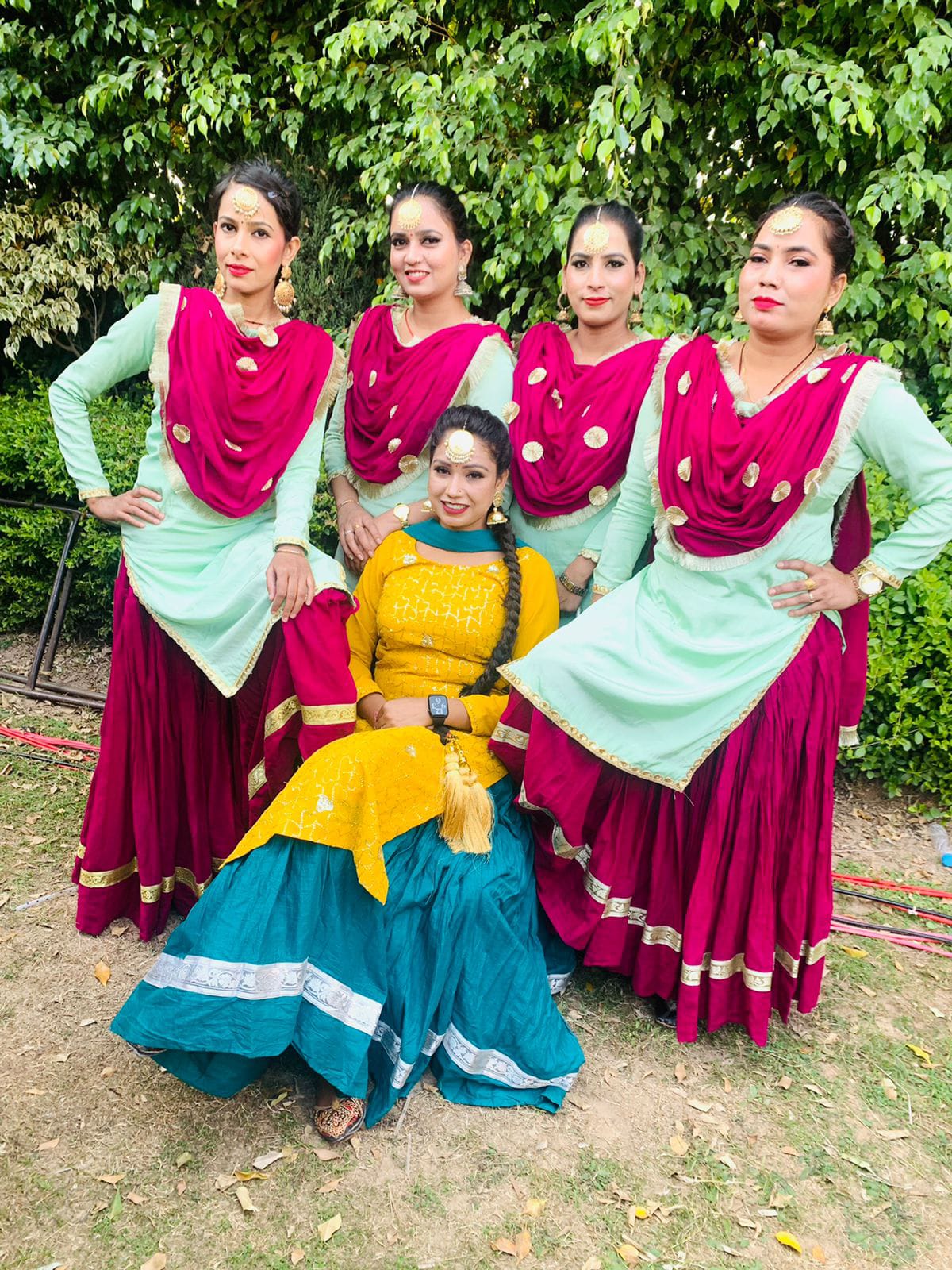 A statement maangtikka and a gorgeous punjabi suit is all you need to ace  your Jaago look!!💖🧡 . Fo… | Indian bridal fashion, Indian party wear,  Bridal inspiration