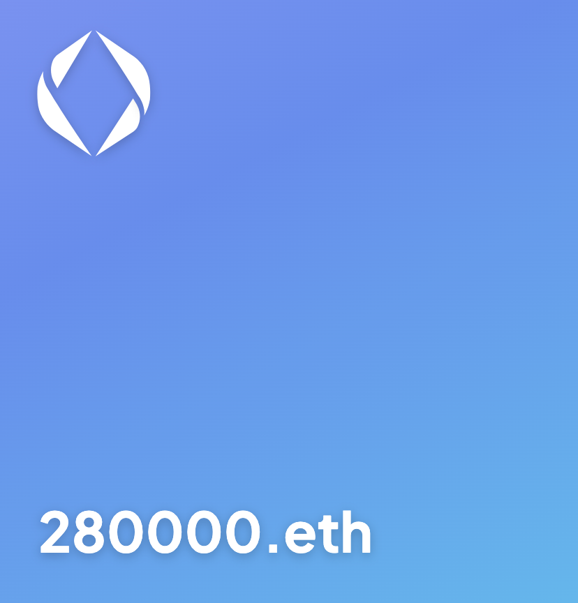 vuifahNFT's tweet photo. Something clear and easy to remember. #luckynumber #280000 #易發 #好意頭 #100KClub #6DigitENS #6digitENSdomains #6digit #ENS #domains #ensdomains @100kClubENS @ensdomains #NFTCommunity #NFT #NFTs https://t.co/6WIyNF5Tz6 via @opensea https://t.co/xDclOMPjm5