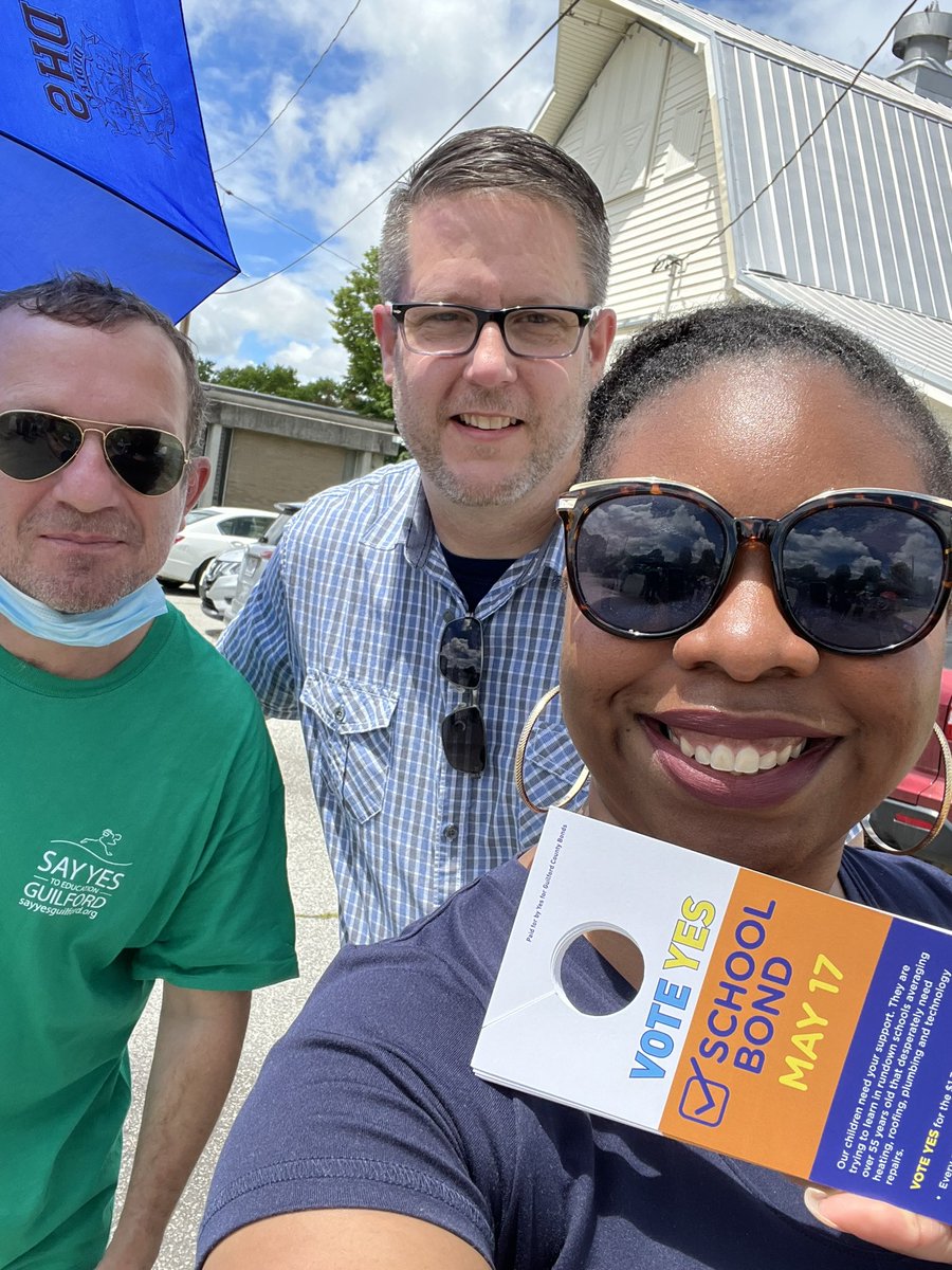 Getting the word out to #VoteSMART with colleagues <a href="/GA_Newlin/">Greg Newlin</a> <a href="/principalwalter/">Christian Walter EdD</a> <a href="/SMARTBondGCS/">GCS S.M.A.R.T Bond & Sales Tax</a>