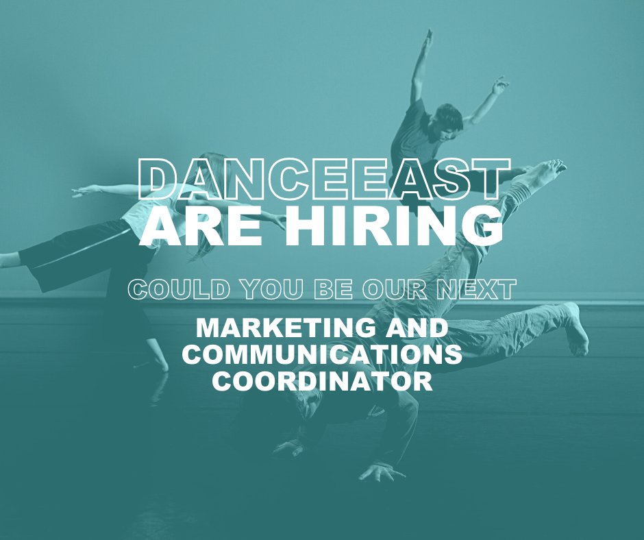 dance_east's tweet photo. #ARTSVACANCY: Marketing & Communications Coordinator
Are you highly organised? Do you have previous experience of using and delivering social media and digital content successfully? If so, we want to hear from you!
More info: https://t.co/0ZPYl4gVir
Apps close: Mon 23 May https://t.co/VP8G3B2HQg