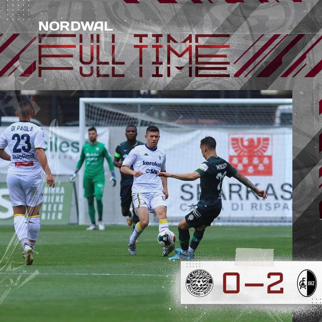 fclubsuedtirol's tweet photo. ⚽️FULL TIME
Bonfanti e Scarsella regalano la Supercoppa al #Modena.
#FCS #FCSüdtirol #Whitereds #SerieC #SupercoppaSerieC #Supercoppa #passion #FCSMOD #FCSüdtirolModenal #14maggio https://t.co/aHJekzrbfY