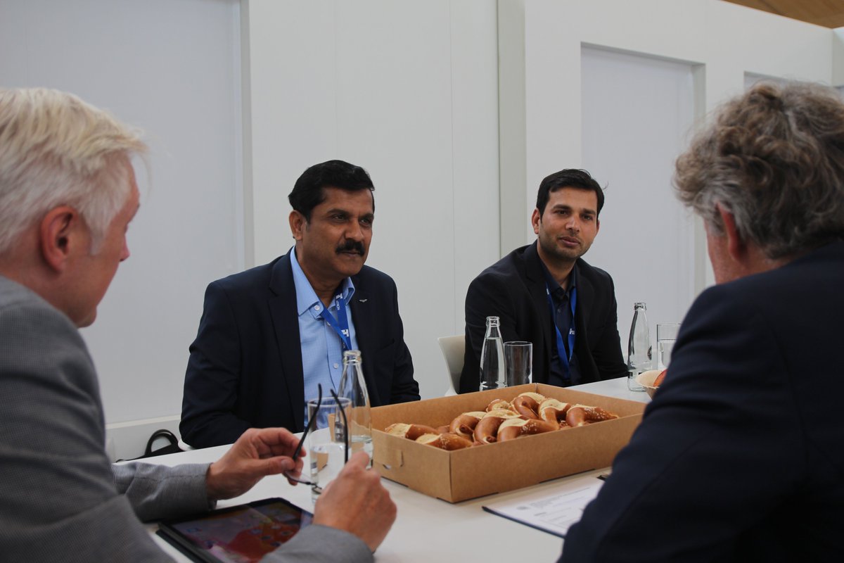 Abpro05's tweet photo. Abpro team has a great meeting with #Karlsruhe Mayor Dr Frank Mentrup and discussed many topics to strengthen the Indo-German Collaboration especially for #MSMEs sector. Dr Mentrup and his team appreciated the our activities in #Germany. @GermanyinMumbai @eoiberlin @cgmunich https://t.co/s7skySWjYl
